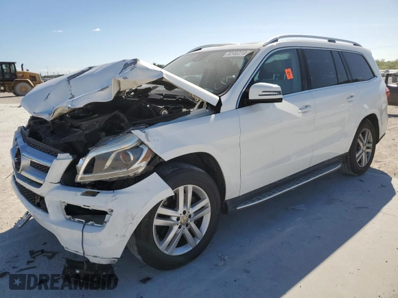 2016 Mercedes-Benz GL with VIN 4JGDF6EE7GA643498, listed as a Copart auction lot 82463104 with 0 mi miles and Salvage Title. Bid and sale history available at carsss.com. Image 1.
