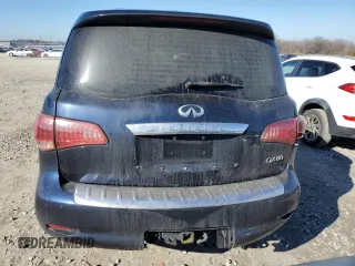 2015 Infiniti QX80 with VIN JN8AZ2NF2F9573090, listed as a Copart auction lot 41371704 with 216,620 mi miles and Salvage Title. Bid and sale history available at carsss.com. Image 6.
