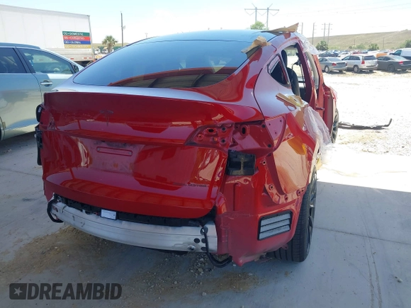 2020 Tesla Model Y Long Range with VIN 5YJYGDEE0LF029496, listed as a IAAI auction lot 41977695 with 47,958 mi miles and . Bid and sale history available at DreamBid. Image 16.