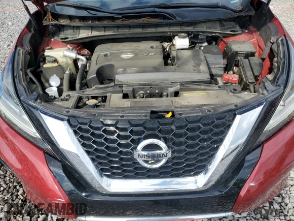 2020 Nissan Murano SL with VIN 5N1AZ2CJ2LN151712, listed as a Copart auction lot 56935635 with 51,100 mi miles and Salvage title. Bid and sale history available at DreamBid. Image 12.