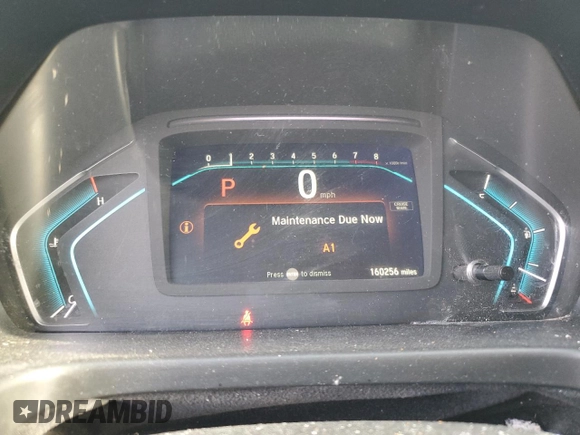 2019 Honda Odyssey LX with VIN 5FNRL6H24KB116751, listed as a Copart auction lot 47369715 with 160,256 mi miles and Salvage Title. Bid and sale history available at DreamBid. Image 9.
