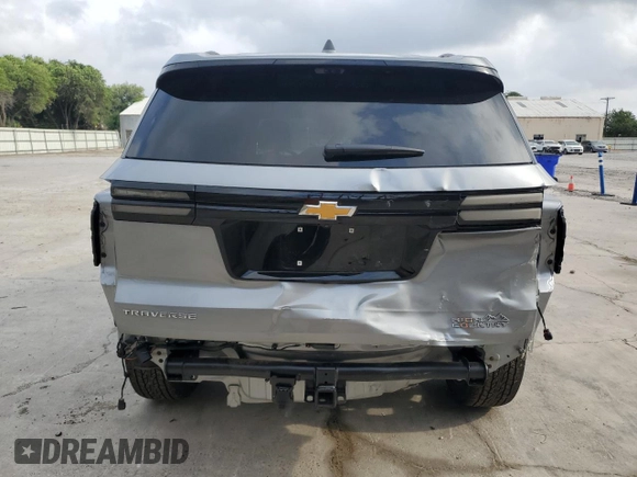 2025 Chevrolet Traverse with VIN 1GNERKRS3SJ128166, listed as a Copart auction lot 54423255 with 5,456 mi miles and Salvage title. Bid and sale history available at DreamBid. Image 6.