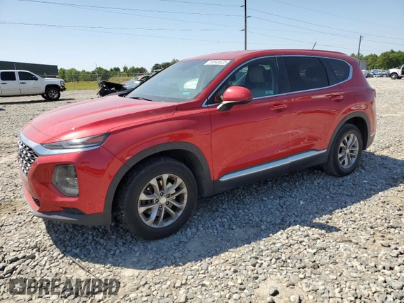 2020 Hyundai Santa Fe SE with VIN 5NMS23AD2LH191690, listed as a Copart auction lot 53846625 with 214,438 mi miles and Salvage title. Bid and sale history available at DreamBid. Image 1.