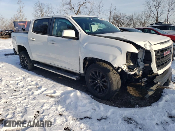 2021 GMC Canyon 4WD Elevation with VIN 1GTG6CEN5M1183804, listed as a Copart auction lot 86842654 with 52,967 mi miles and Salvage Title. Bid and sale history available at carsss.com. Image 4.