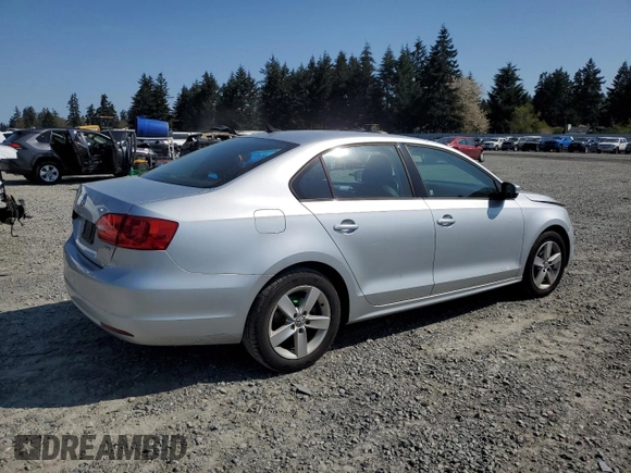 2011 Volkswagen Jetta TDI with VIN 3VWLL7AJ4BM131059, listed as a Copart auction lot 54003815 with 62,701 mi miles and Salvage title. Bid and sale history available at DreamBid. Image 3.