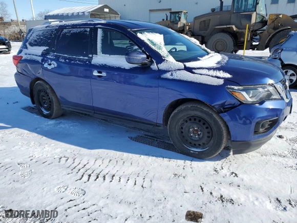 2019 Nissan Pathfinder S with VIN 5N1DR2MM9KC635490, listed as a Copart auction lot 52157255 with 140,433 mi miles and Salvage Title. Bid and sale history available at carsss.com. Image 4.