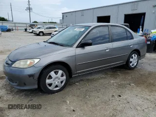 2005 Honda Civic LX with VIN 2HGES16505H608324, listed as a Copart auction lot 53636065 with 176,303 mi miles and Clean Title. Bid and sale history available at carsss.com. Image 1.