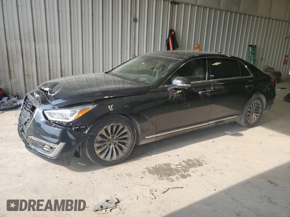 2017 Genesis G90 Premium z VIN KMHG34JA8HU027869, wystawiony jako Copart lot #59992215 z przebiegiem 143 421 mil mil oraz Czysty tytuł • Clean title. Historia ofert i sprzedaży dostępna na DreamBid. Obrazek 1.