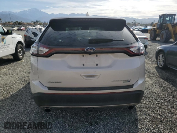 2017 Ford Edge Titanium with VIN 2FMPK4K96HBB57291, listed as a Copart auction lot 48518135 with 18,953 mi miles and Salvage Title. Bid and sale history available at carsss.com. Image 6.