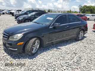 2014 Mercedes-Benz C 250 Sport with VIN WDDGF4HB8ER304938, listed as a Copart auction lot 62833835 with 151,199 mi miles and Salvage title. Bid and sale history available at DreamBid. Image 1.