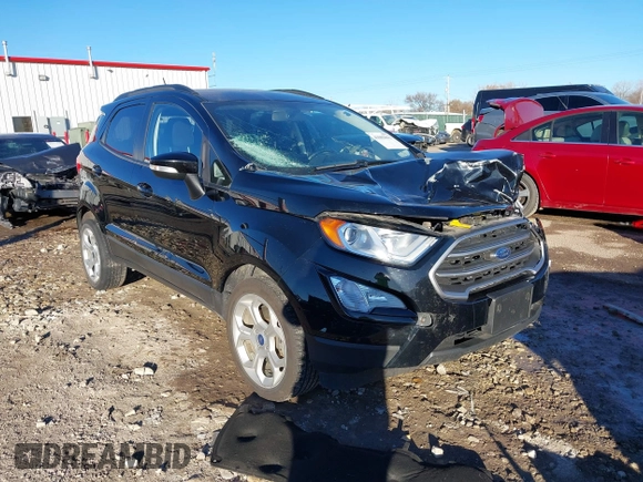 2021 Ford EcoSport SE with VIN MAJ3S2GE1MC442350, listed as a IAAI auction lot 41002842 with 54,973 mi miles and . Bid and sale history available at carsss.com. Image 1.