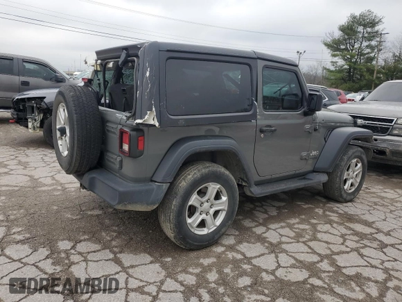2020 Jeep Wrangler Willys with VIN 1C4GJXAG6LW273669, listed as a Copart auction lot 81670144 with 64,934 mi miles and Salvage title. Bid and sale history available at DreamBid. Image 3.
