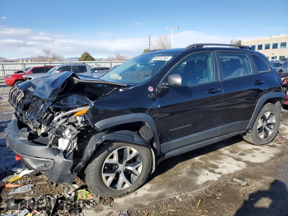 2018 Jeep Cherokee Trailhawk with VIN 1C4PJMBX2JD571903, listed as a Copart auction lot 88515745 with 79,598 mi miles and Salvage Title. Bid and sale history available at DreamBid. Image 1.