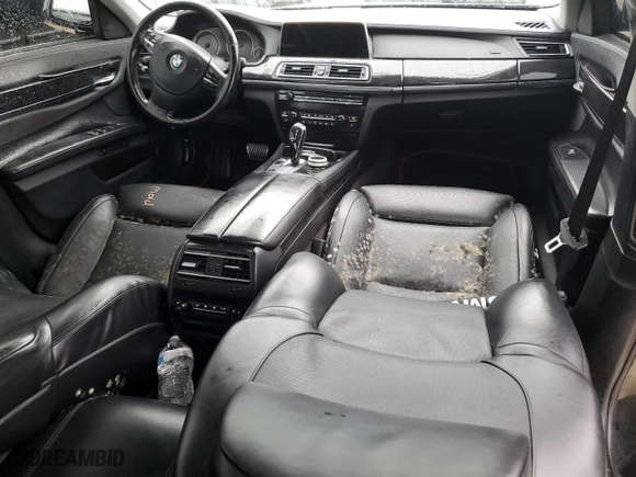 2011 BMW 7 Series 750i with VIN WBAKA8C52BCY36158, listed as a Copart auction lot 74919544 with 0 mi miles and Salvage Title. Bid and sale history available at carsss.com. Image 8.