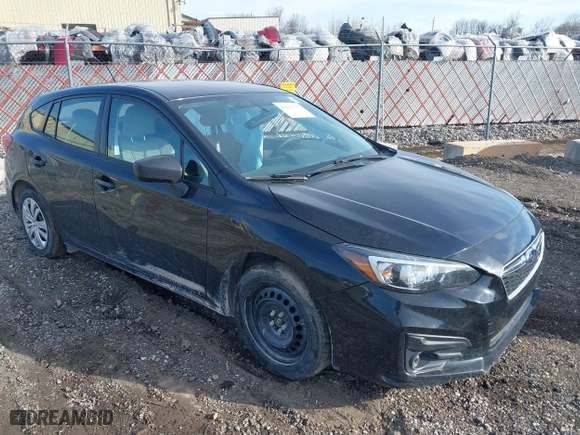 2017 Subaru Impreza with VIN 4S3GTAA60H3746716, listed as a IAAI auction lot 41846153 with 76,704 mi miles. Bid and sale history available at carsss.com. Image 1.