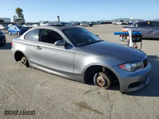 2009 BMW 1 Series 135i with VIN WBAUC73549VK94718, listed as a Copart auction lot 46849275 with 0 mi miles and Salvage Title. Bid and sale history available at carsss.com. Image 4.