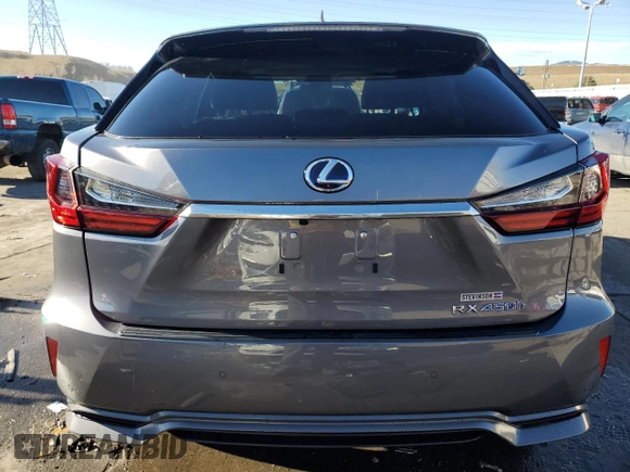 2019 Lexus RX with VIN 2T2BGMCA1KC030306, listed as a Copart auction lot 43835495 with 29,307 mi miles and Salvage Title. Bid and sale history available at carsss.com. Image 6.
