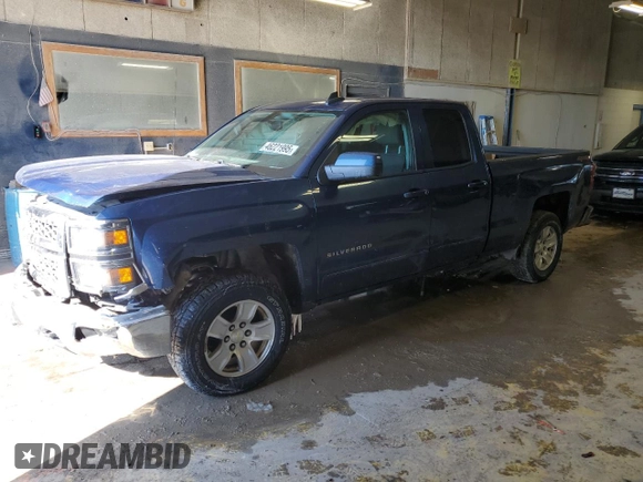 2015 Chevrolet Silverado 1500 LT with VIN 1GCVKRECXFZ343684, listed as a Copart auction lot 46221995 with 118,810 mi miles and Salvage Title. Bid and sale history available at DreamBid. Image 1.