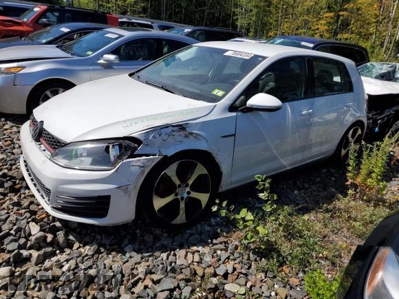 2015 Volkswagen Golf GTI S with VIN 3VW5T7AU8FM103919, listed as a Copart auction lot 70694334 with 120,901 mi miles and Salvage Title. Bid and sale history available at carsss.com. Image 1.