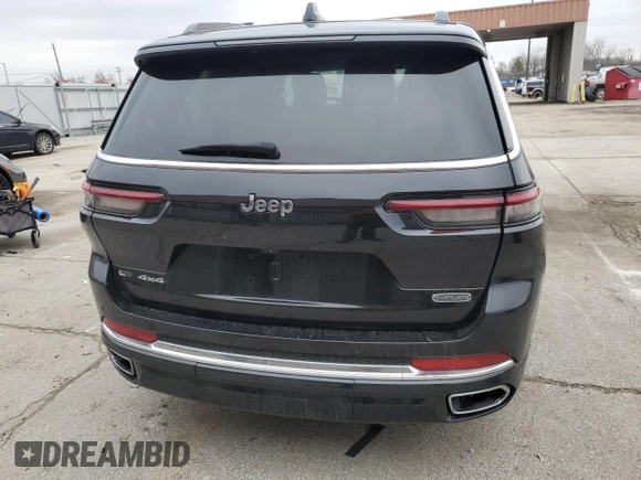 2022 Jeep Grand Cherokee Overland with VIN 1C4RJKDG1N8638676, listed as a Copart auction lot 82389224 with 22,451 mi miles and Salvage title. Bid and sale history available at DreamBid. Image 6.