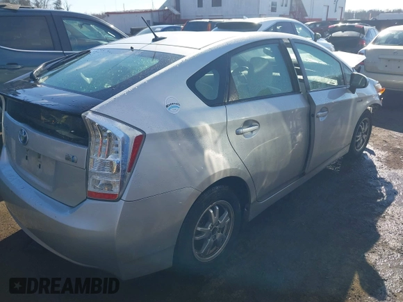 2010 Toyota Prius II with VIN JTDKN3DUXA0006835, listed as a IAAI auction lot 41329631 with 1 mi miles. Bid and sale history available at carsss.com. Image 4.