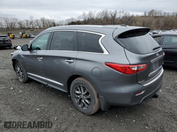 2015 Infiniti QX60 z VIN 5N1AL0MM8FC525142, wystawiony jako Copart lot #51963805 z przebiegiem 172 860 mil mil oraz Szkody całkowita. Historia ofert i sprzedaży dostępna na DreamBid. Obrazek 2.