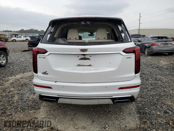 2022 Cadillac XT6 Premium Luxury with VIN 1GYKPCRS8NZ119020, listed as a Copart auction lot 80645524 with 29,173 mi miles and Salvage Title. Bid and sale history available at carsss.com. Image 6.