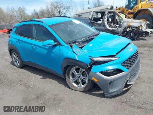 2023 Hyundai Kona SEL with VIN KM8K6CAB6PU977828, listed as a IAAI auction lot 42094972 with 61,283 mi miles and . Bid and sale history available at DreamBid. Image 1.