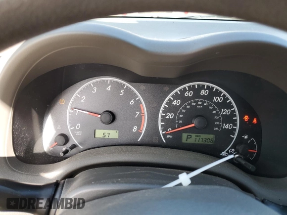 2010 Toyota Corolla with VIN 2T1BU4EE1AC356697, listed as a Copart auction lot 47691325 with 117,306 mi miles and Salvage Title. Bid and sale history available at carsss.com. Image 9.