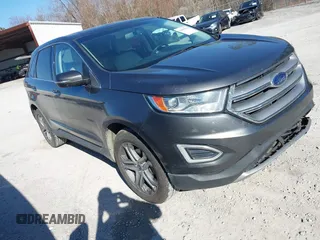 2015 Ford Edge Titanium z VIN 2FMTK3K90FBB13499, wystawiony jako IAAI lot #41492084 z przebiegiem 256 649 mil mil oraz . Historia ofert i sprzedaży dostępna na DreamBid. Obrazek 1.