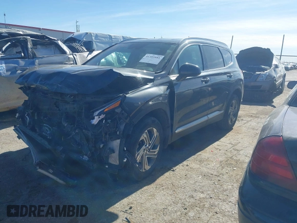 2021 Hyundai Santa Fe SEL with VIN 5NMS24AJ3MH341450, listed as a IAAI auction lot 41389881 with 121,006 mi miles. Bid and sale history available at carsss.com. Image 18.