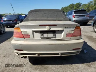 2003 BMW 3 Series 325Ci with VIN WBABS334X3PG91052, listed as a Copart auction lot 75196244 with 0 mi miles and Clean Title. Bid and sale history available at carsss.com. Image 6.