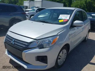 2024 Mitsubishi Mirage ES with VIN ML32AUHJ8RH037034, listed as a IAAI auction lot 42086605 with 1,899 mi miles. Bid and sale history available at carsss.com. Image 2.