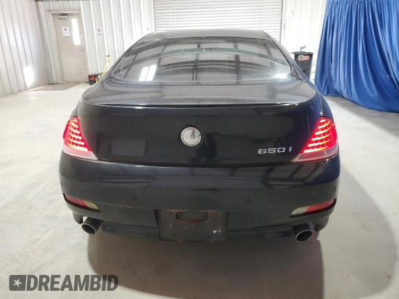 2006 BMW 6 Series 650Ci with VIN WBAEH13406CR49734, listed as a Copart auction lot 53488535 with 102,433 mi miles and Clean Title. Bid and sale history available at carsss.com. Image 6.