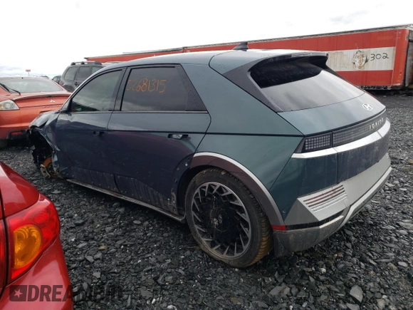 2023 Hyundai Ioniq 5 Limited with VIN KM8KRDAF9PU184071, listed as a Copart auction lot 52681315 with 44,682 mi miles and Salvage title. Bid and sale history available at DreamBid. Image 2.