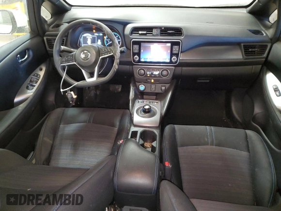 2022 Nissan LEAF S with VIN 1N4AZ1BV8NC563785, listed as a Copart auction lot 45876735 with 35,284 mi miles and Salvage Title. Bid and sale history available at DreamBid. Image 8.