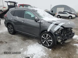 2019 Nissan Rogue SL with VIN 5N1AT2MT2KC776039, listed as a Copart auction lot 41427385 with 76,878 mi miles and Salvage Title. Bid and sale history available at DreamBid. Image 4.