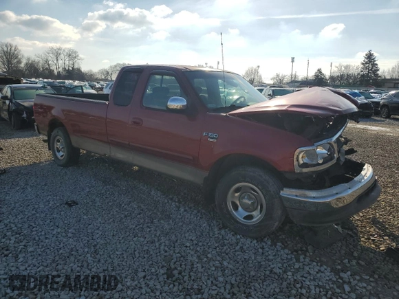 2002 Ford F-150 XL with VIN 1FTRX17W72NB29281, listed as a Copart auction lot 44590305 with 319,663 mi miles and Salvage Title. Bid and sale history available at carsss.com. Image 4.
