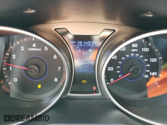 2012 Hyundai Veloster w/Red Int with VIN KMHTC6ADXCU063897, listed as a Copart auction lot 82100474 with 191,493 mi miles and Salvage title. Bid and sale history available at DreamBid. Image 9.