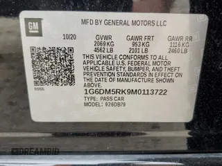 2021 Cadillac CT5 Luxury z VIN 1G6DM5RK9M0113722, wystawiony jako Copart lot #82392964 z przebiegiem 83 333 mil mil oraz Czysty tytuł • Clean title. Historia ofert i sprzedaży dostępna na DreamBid. Obrazek 12.