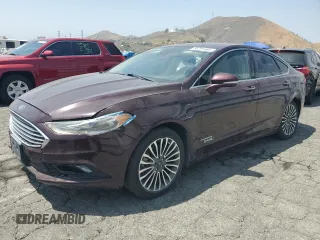2017 Ford Fusion Titanium with VIN 3FA6P0SU8HR313773, listed as a Copart auction lot 58791695 with 141,777 mi miles and Clean title. Bid and sale history available at DreamBid. Image 1.