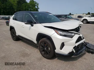 2023 Toyota RAV4 Hybrid XSE with VIN JTME6RFV5PJ034726, listed as a Copart auction lot 59105585 with 35,528 mi miles and Salvage title. Bid and sale history available at DreamBid. Image 4.