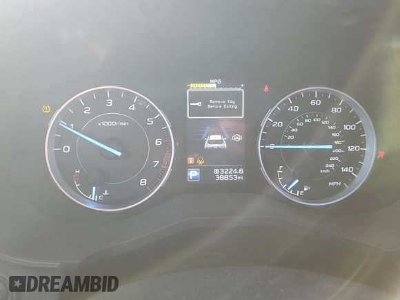 2022 Subaru Ascent Touring with VIN 4S4WMARD9N3454615, listed as a Copart auction lot 44548445 with 38,853 mi miles and Salvage Title. Bid and sale history available at DreamBid. Image 9.