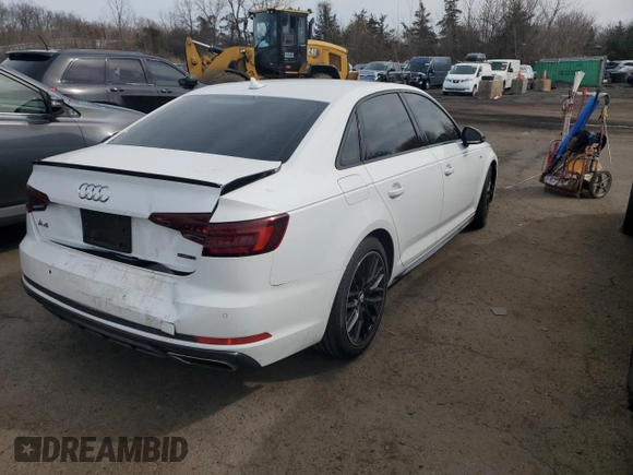 2019 Audi A4 Premium Plus with VIN WAUENAF48KA016318, listed as a Copart auction lot 51271465 with 104,013 mi miles and Salvage Title. Bid and sale history available at carsss.com. Image 3.