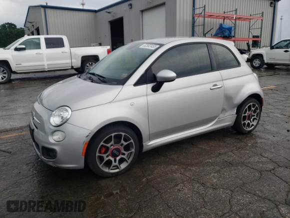 2013 FIAT 500 Sport with VIN 3C3CFFBR5DT709384, listed as a Copart auction lot 62502455 with 86,136 mi miles and Salvage title. Bid and sale history available at DreamBid. Image 1.