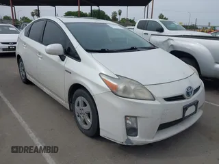 2011 Toyota Prius I with VIN JTDKN3DU3B0311577, listed as a IAAI auction lot 42126386 with 165,567 mi miles. Bid and sale history available at carsss.com. Image 1.