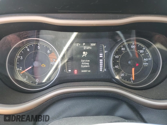 2017 Jeep Cherokee Sport z VIN 1C4PJMAB4HD230664, wystawiony jako Copart lot #63707935 z przebiegiem 94 957 mil mil oraz Szkoda całkowita • Salvage title. Historia ofert i sprzedaży dostępna na DreamBid. Obrazek 9.