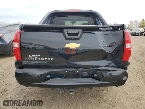 2012 Chevrolet Avalanche LTZ with VIN 3GNTKGE75CG211935, listed as a Copart auction lot 76454444 with 35,555 mi miles and Salvage Title. Bid and sale history available at carsss.com. Image 6.