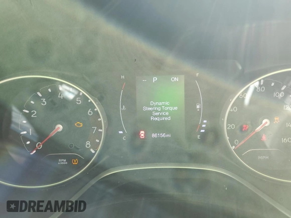2020 Jeep Compass Altitude with VIN 3C4NJCBB5LT162538, listed as a Copart auction lot 87470904 with 86,156 mi miles and Salvage Title. Bid and sale history available at carsss.com. Image 9.