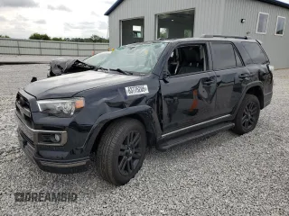 2020 Toyota 4Runner SR5 with VIN JTEBU5JR3L5764046, listed as a Copart auction lot 63775205 with 57,105 mi miles and Salvage title. Bid and sale history available at DreamBid. Image 1.